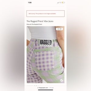 The Ragged Priest Vibe Jeans NWT - Free People